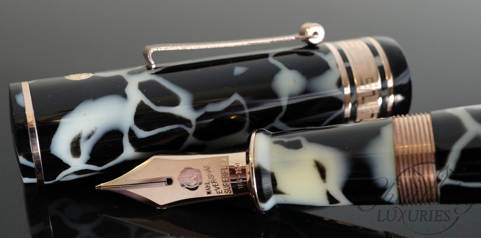 Chatterley/Wahl Eversharp Decoband Gold Seal Oversized Limited Edition Wild Celluloid Fountain Pen