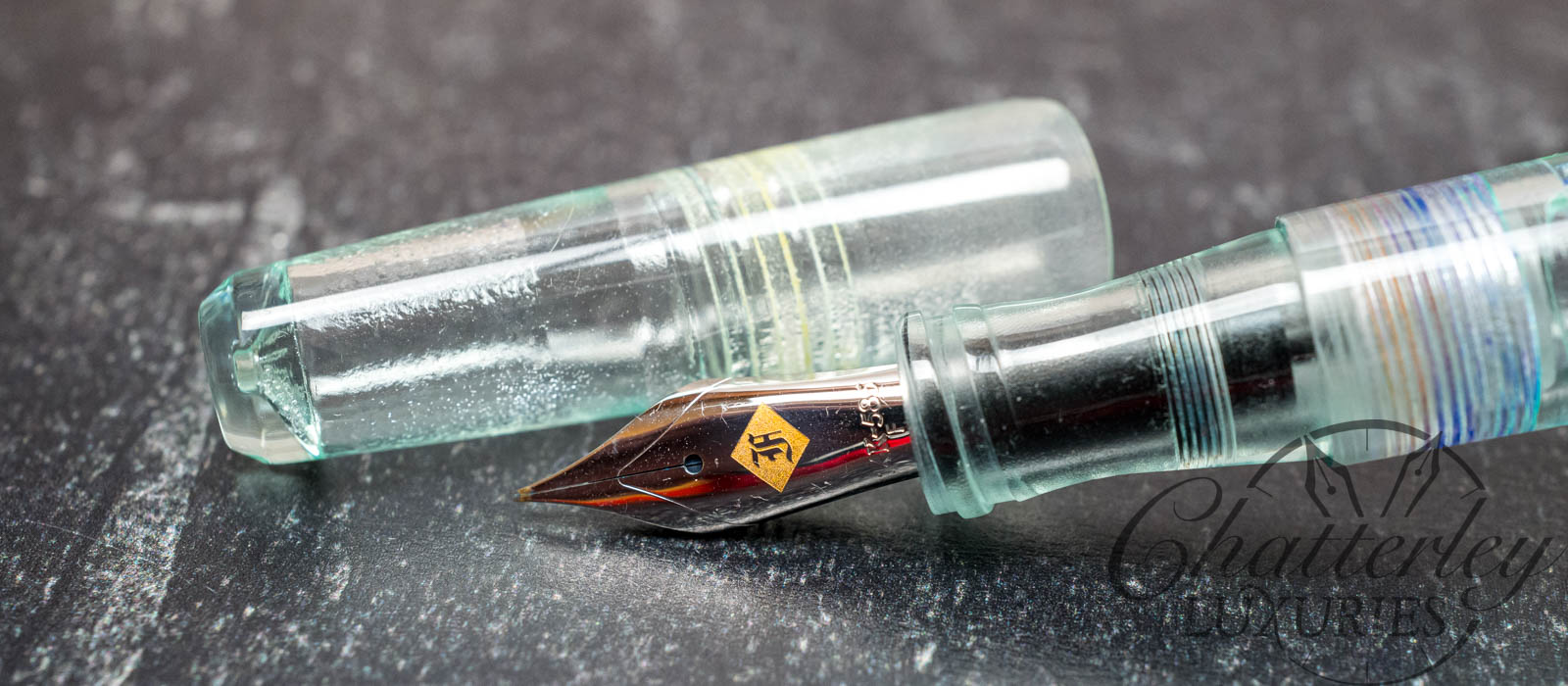 Franklin Christoph Model P66  in Antique Glass Fountain Pen