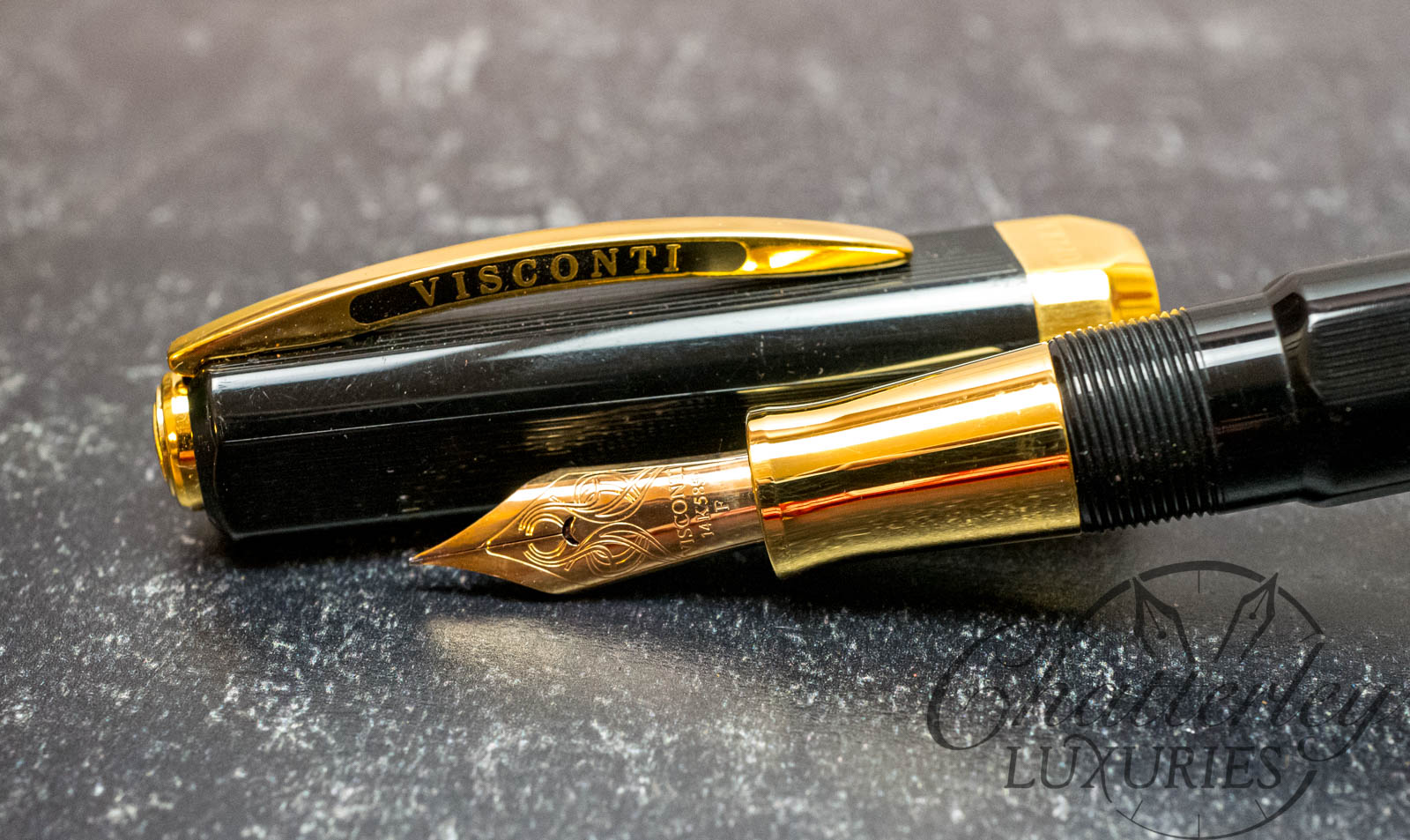 Visconti Black Guilloche Opera Master Limited Edition Fountain Pen