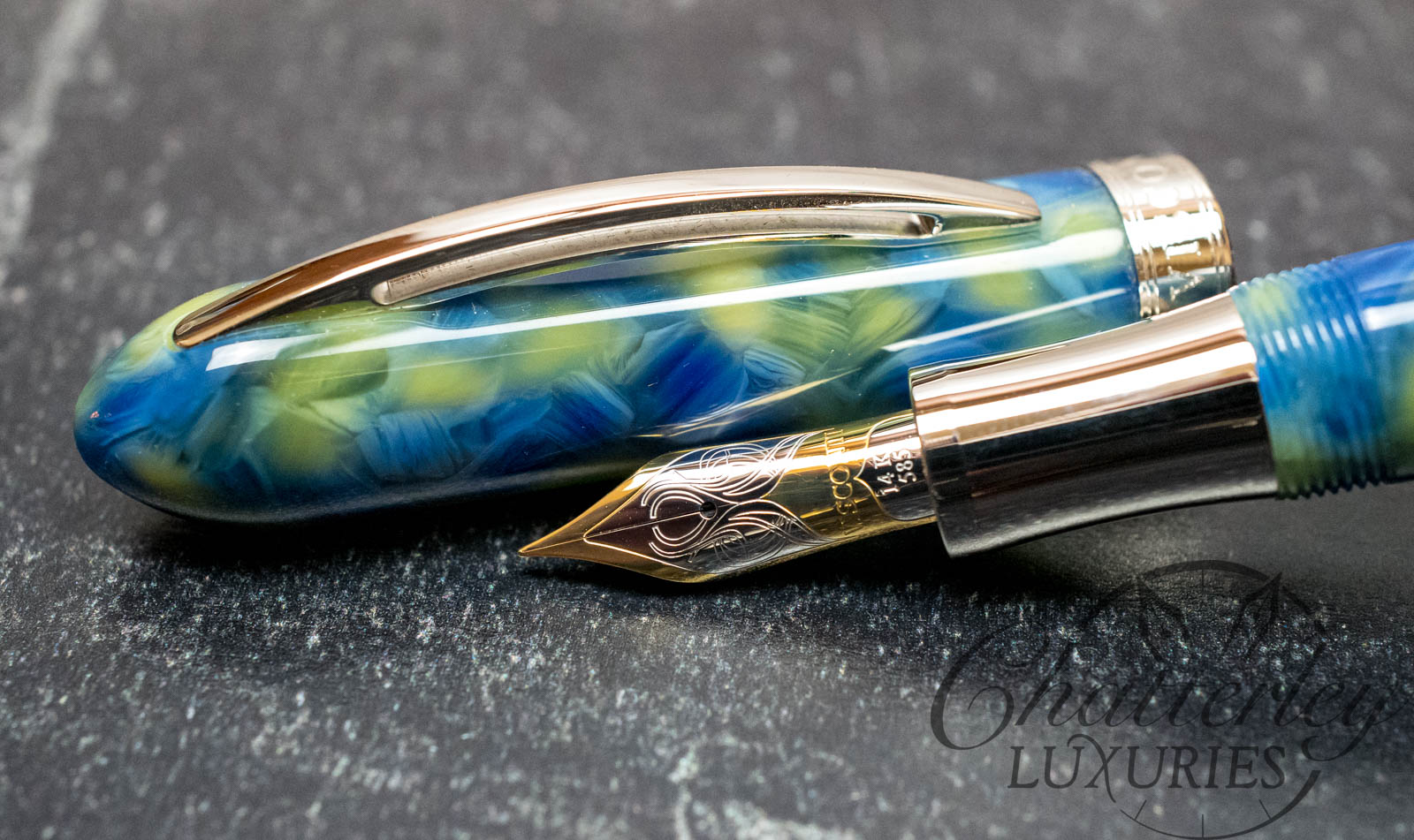 Visconti Maxi Van Gogh Limited Edition Green/Blue Fountain Pen
