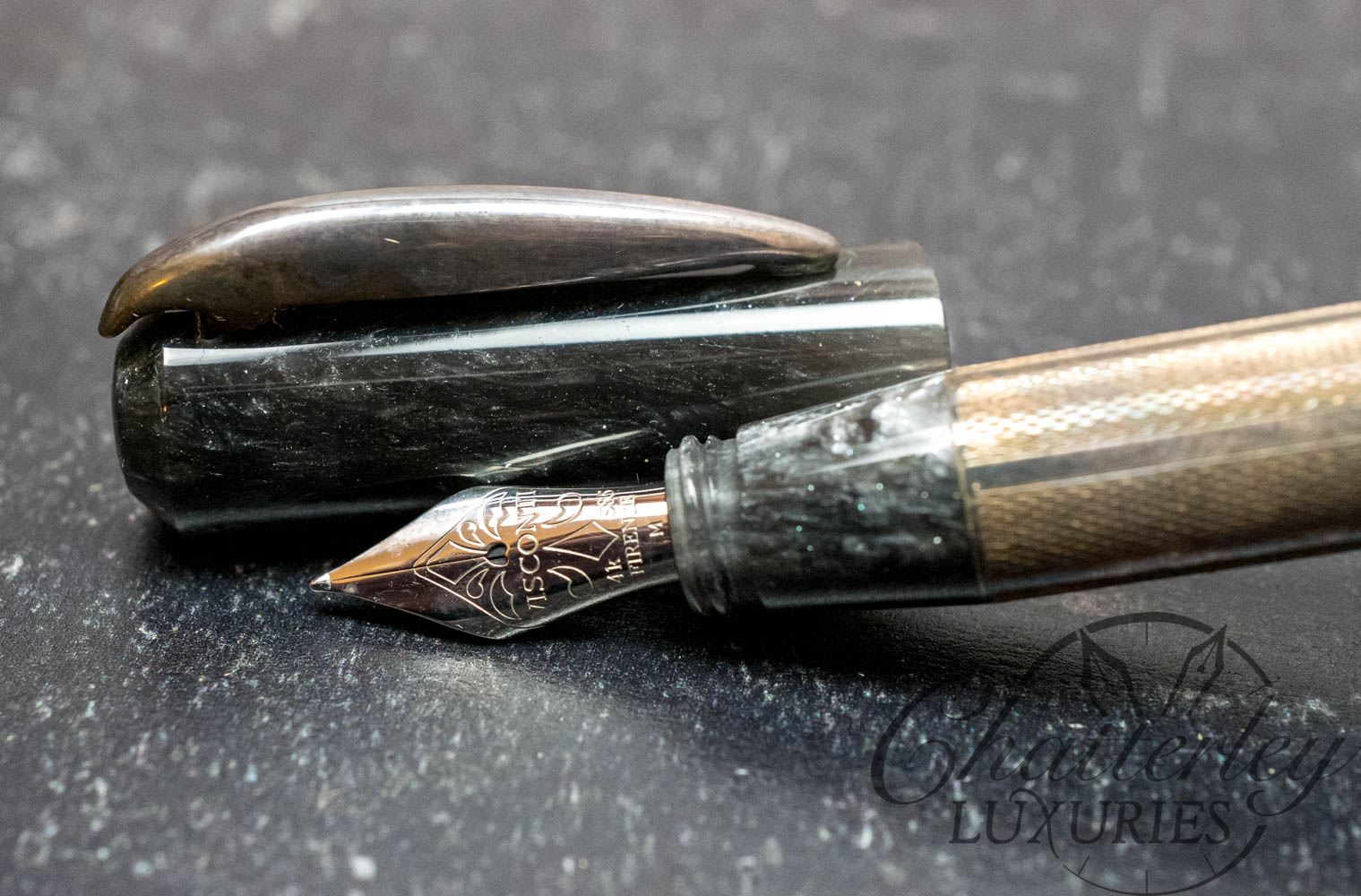 Visconti Rinascimento Sterling Silver/Grey Fountain Pen