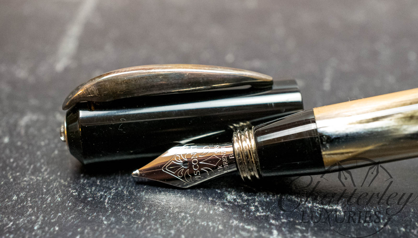 Visconti Rinascimento Striated Celluloid Fountain Pen