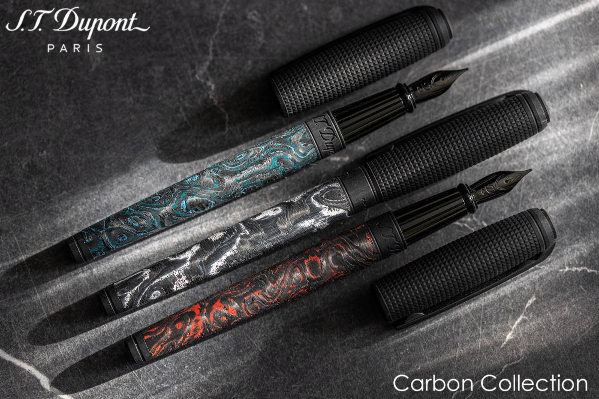 Closeout - S.T. Dupont Carbon Fountain Pen Collection
