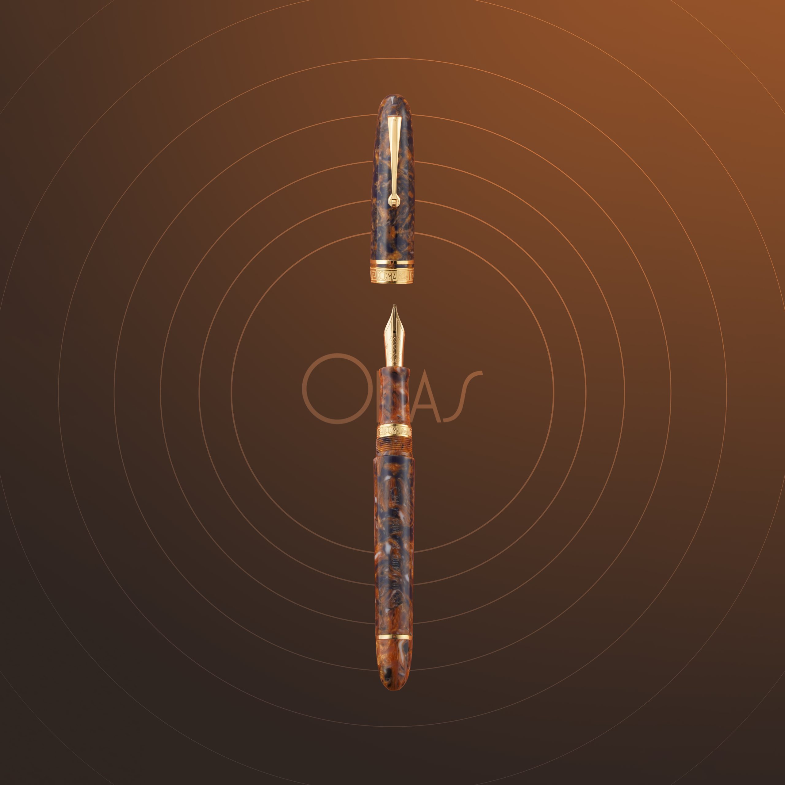 Omas Ogiva Extra Blue Saffron 222 Limited Edition Fountain Pen