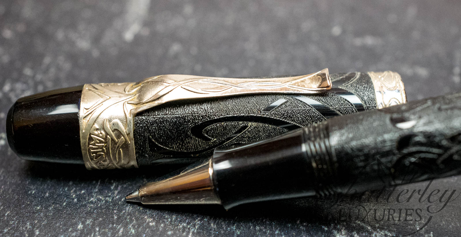 Visconti Ragtime Black Lucite Rollerball Pen