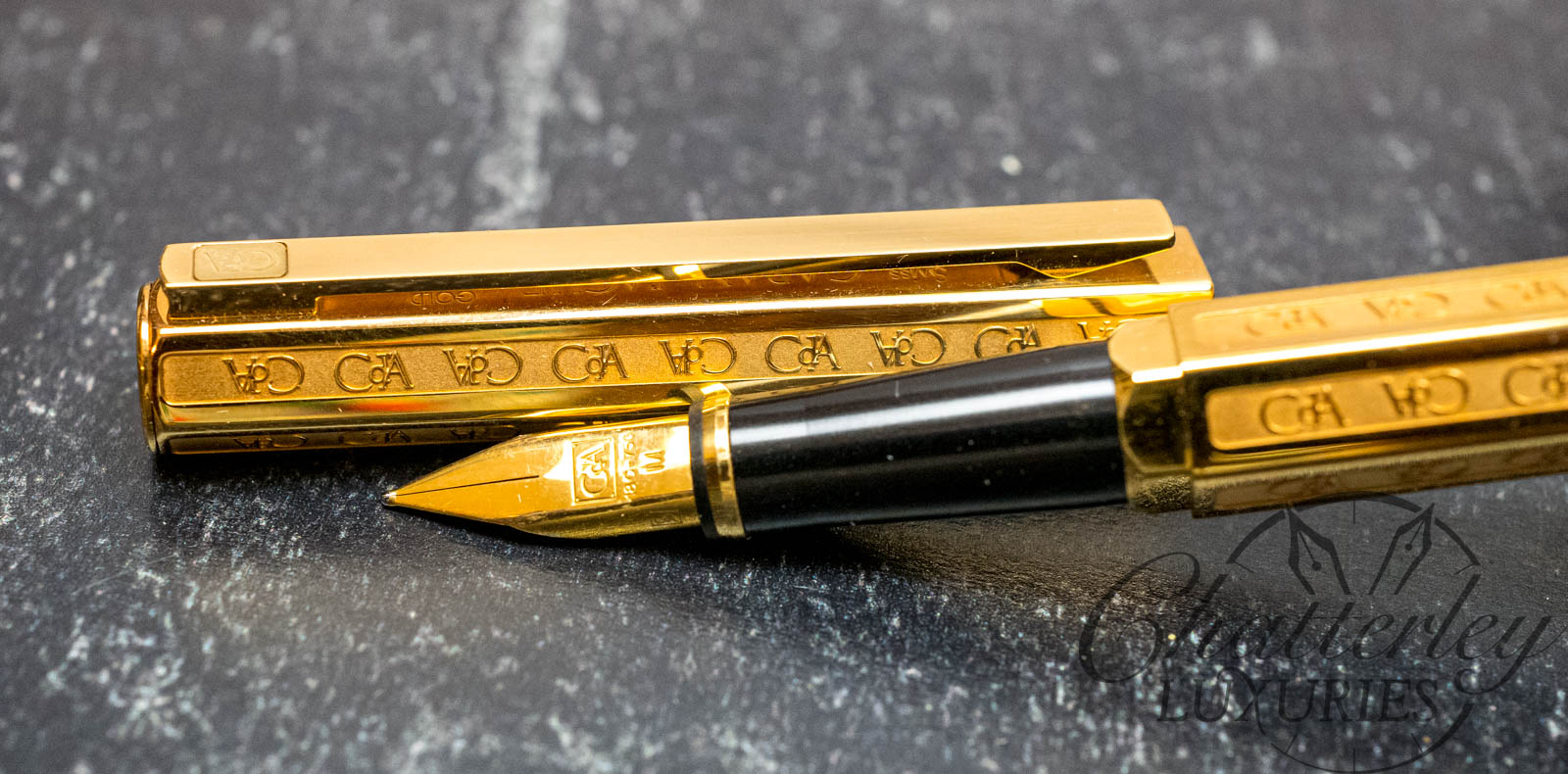 Caran D'ache Cd'A Gold Plated Fountain Pen