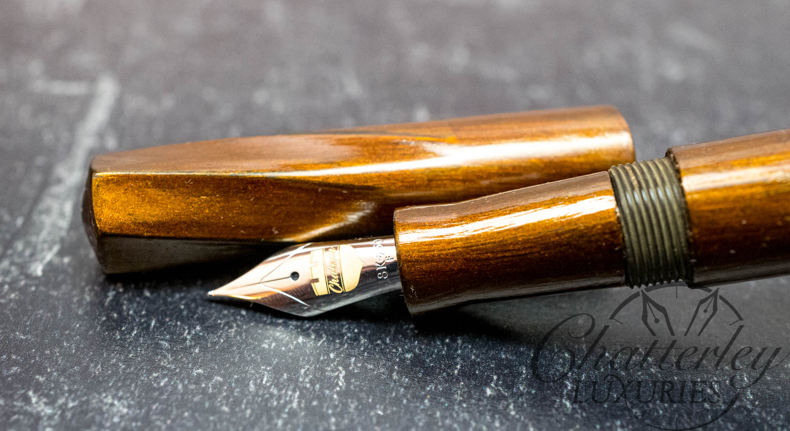 Chateau Archduke Rasen Prototype 2 Tame-nuri and Gold Dust Fountain Pen