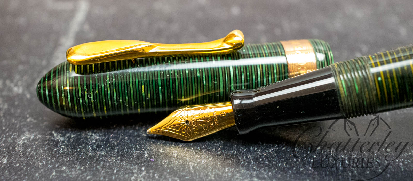Visconti Limited Edition Copernicus Green Celluloid Fountain Pen