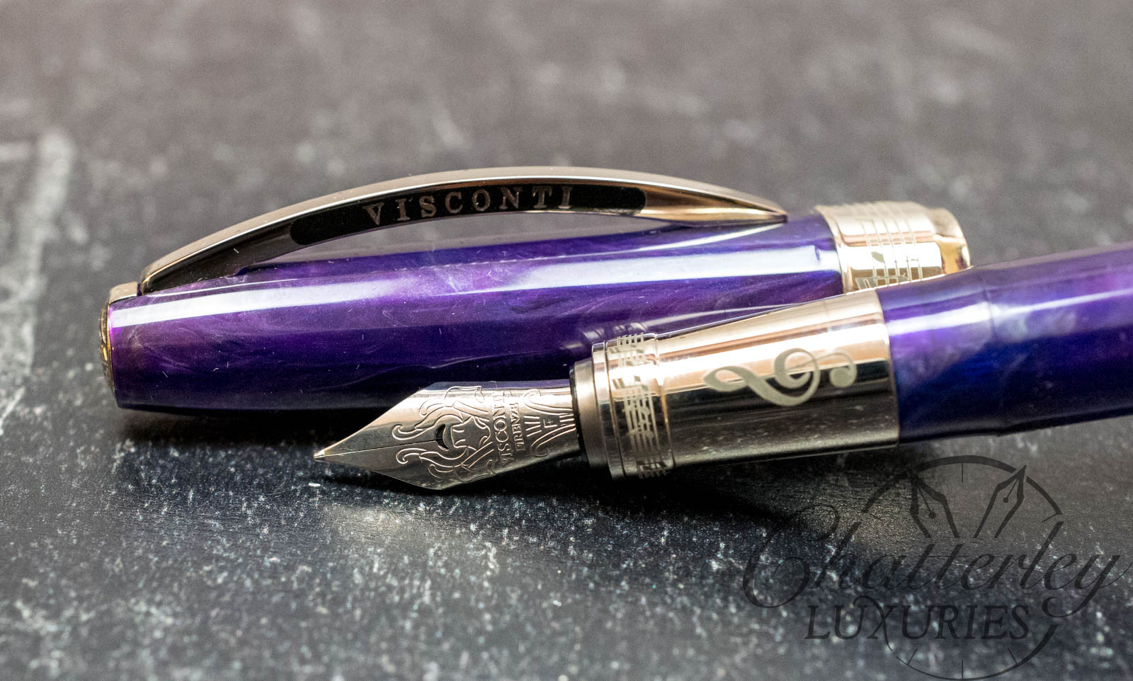 Visconti Hall of Music Purple Fountain Pen