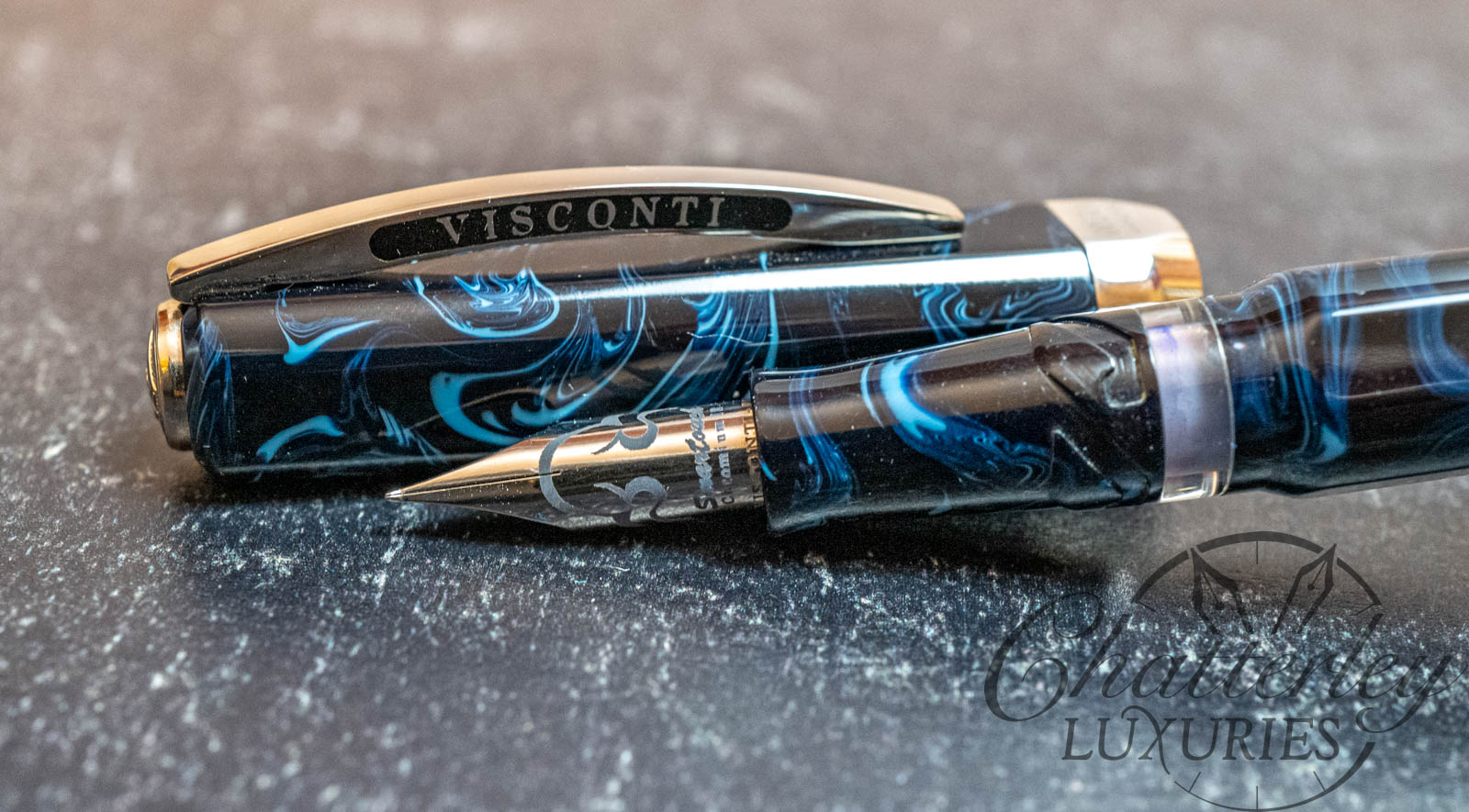 Visconti Opera Blue Typhoon Limited Edition Mosquito Filler Fountain Pen