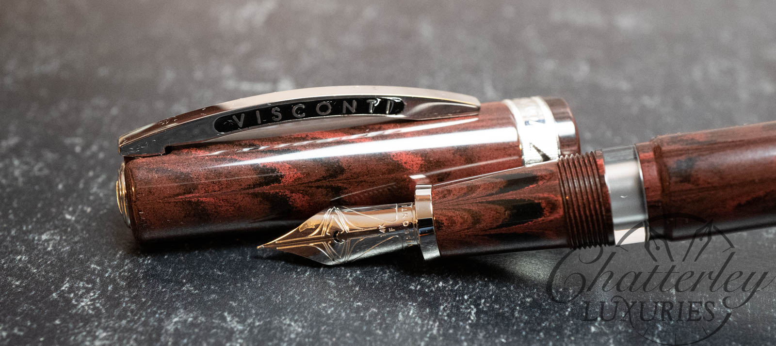 Visconti Voyager 30 Limited Edition Red/Silver Fountain Pen