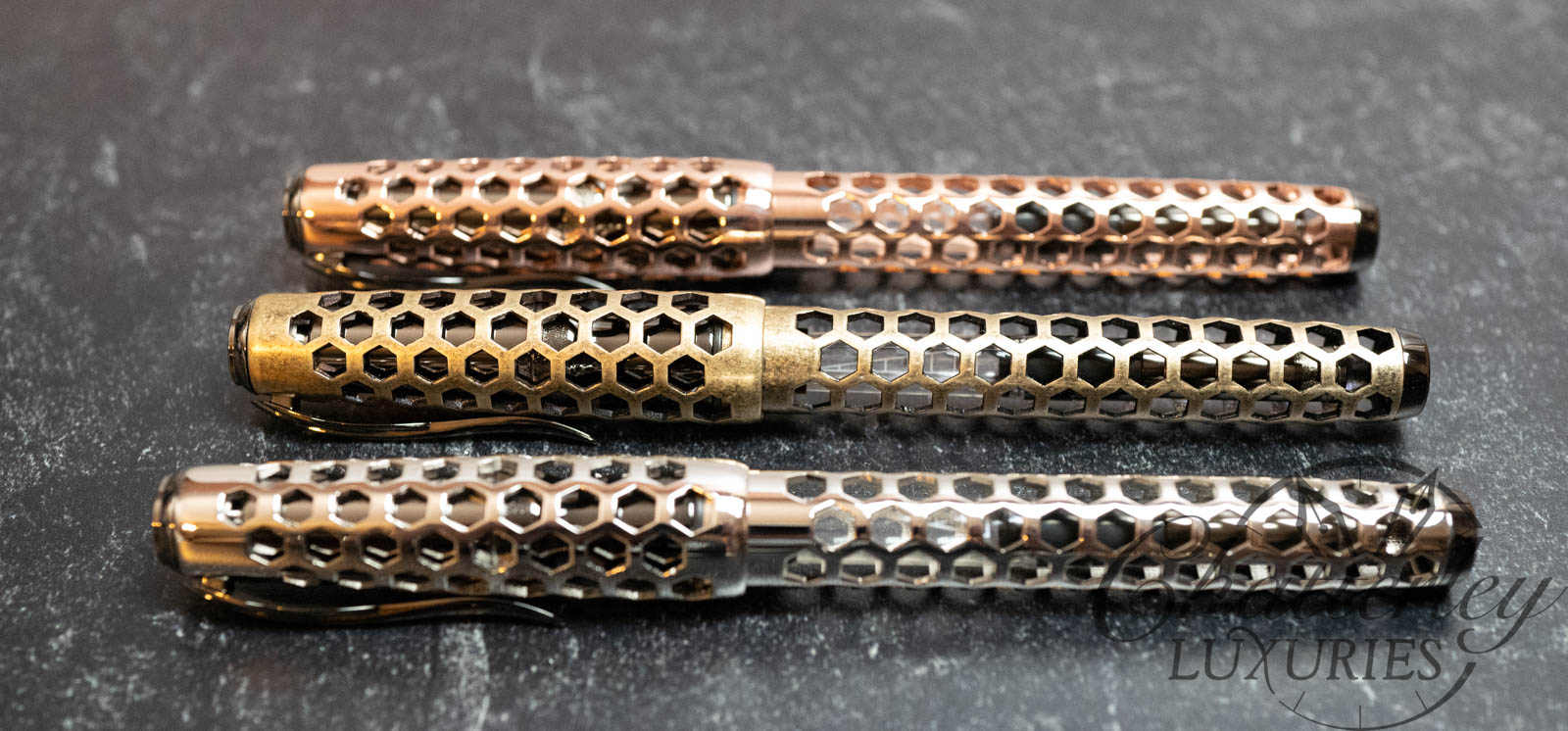 Pineider La Grande Bellezza Honeycomb Limited Edition Fountain Pen Collection