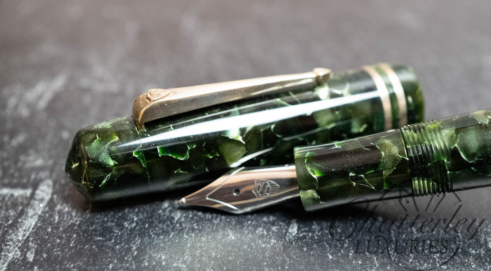 Scriptorium Pens Muse Fountain Pen in Conway Stewart Classic Green