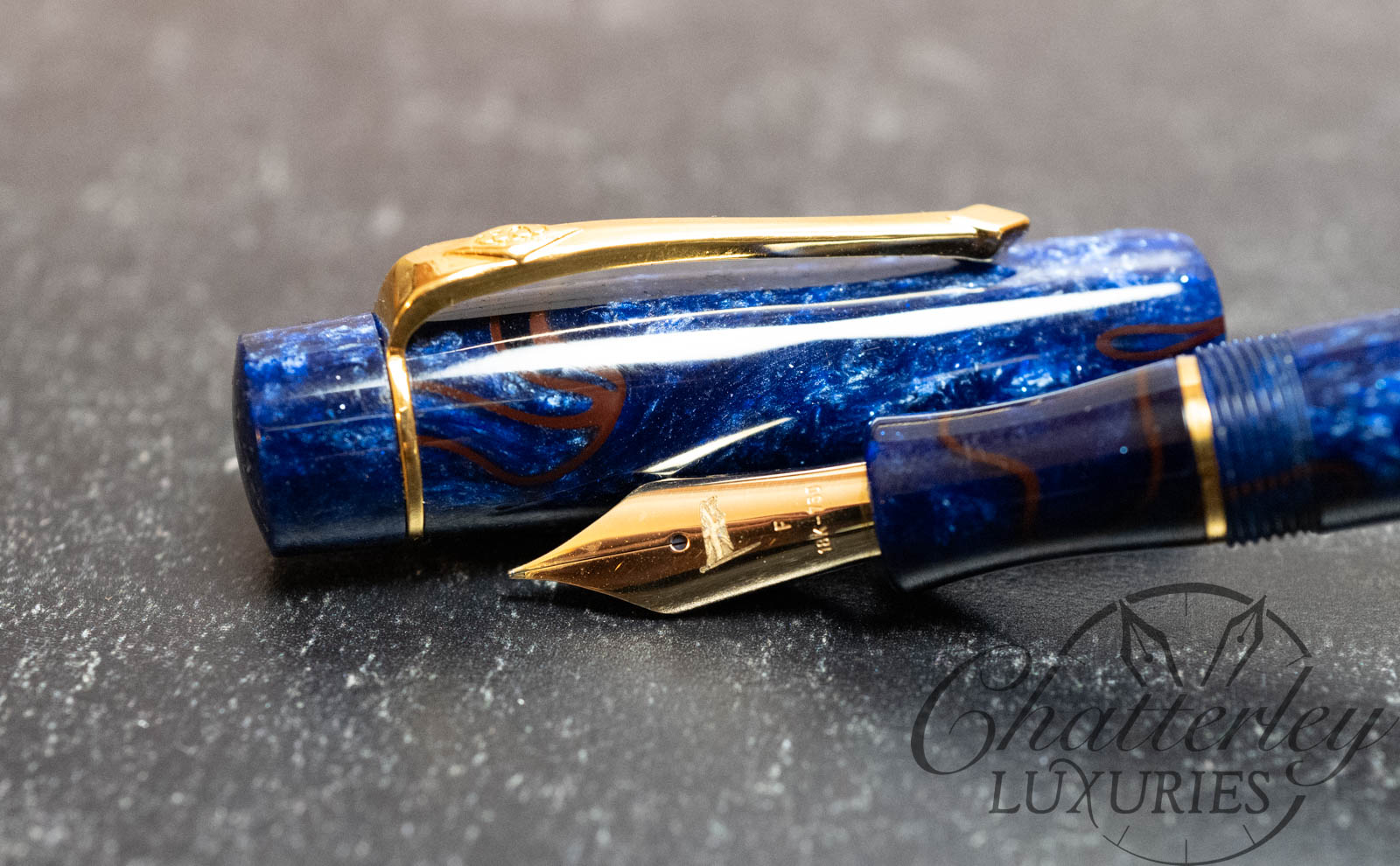 Conway Stewart Wellington Bronze Whirl Limited Edition Fountain Pen