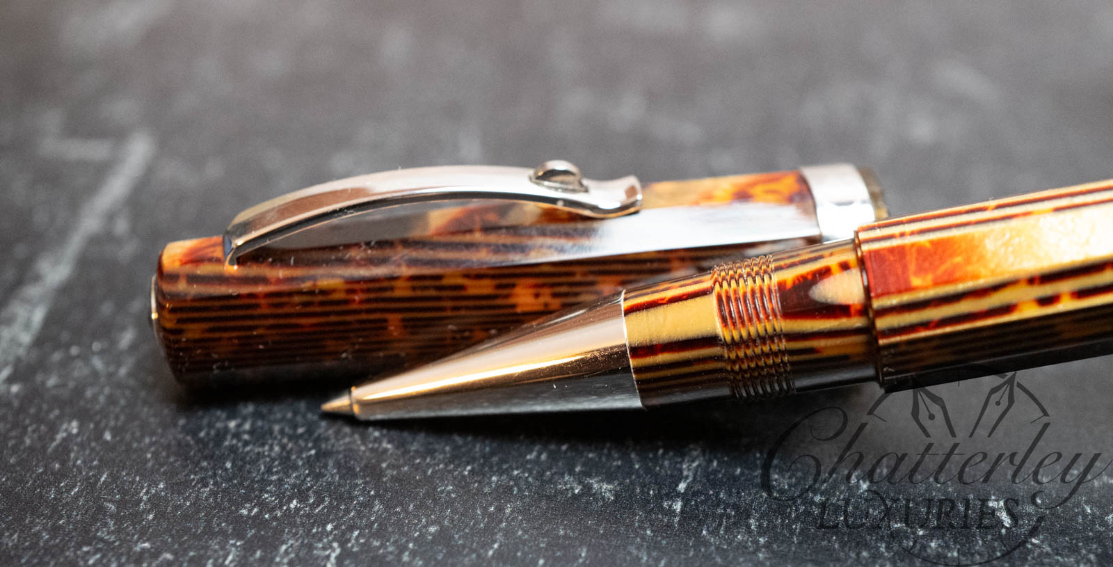 Omas Bronze Arco Celluloid Paragon Rollerball