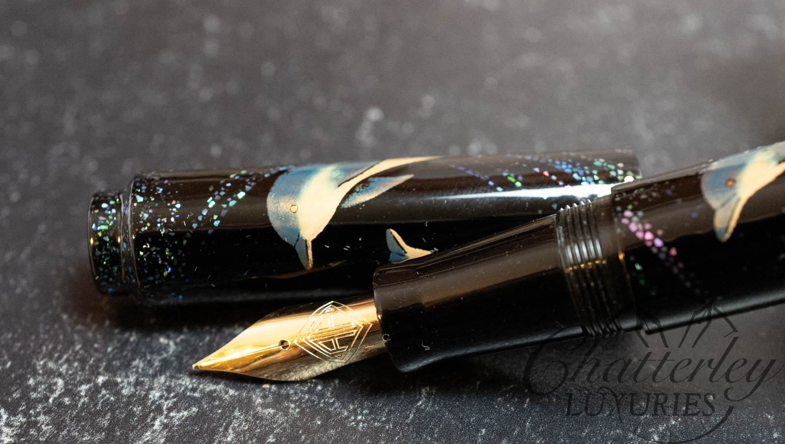 AP Limited Editions Dolphins at Play Fountain Pen