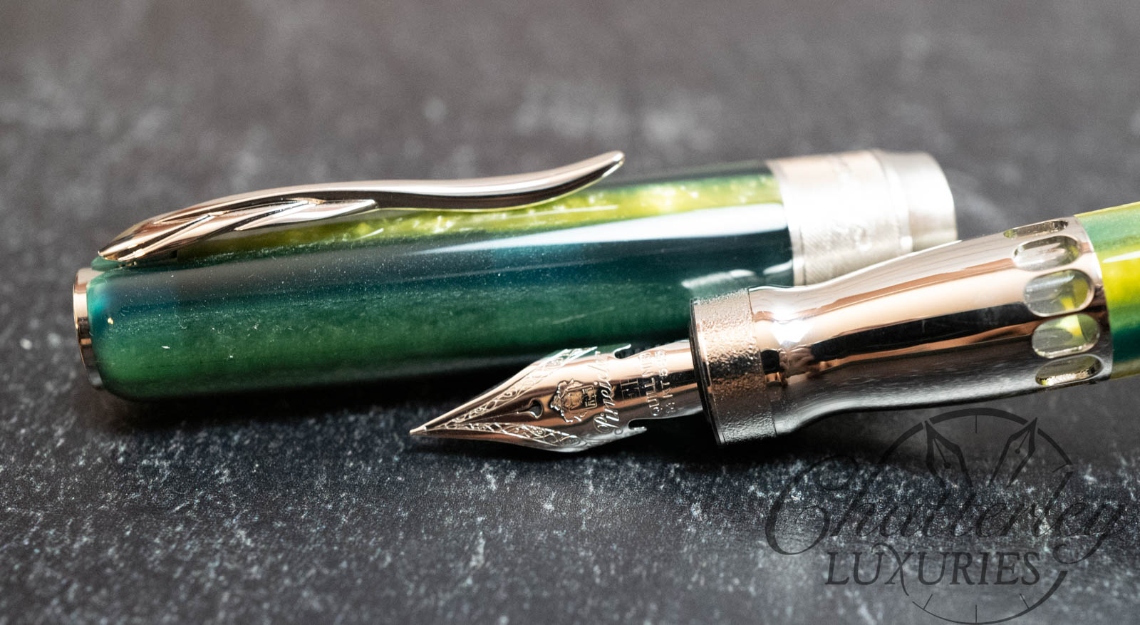 Closeout-Pineider Arco Byzantium Lemon & Grass Fountain Pen