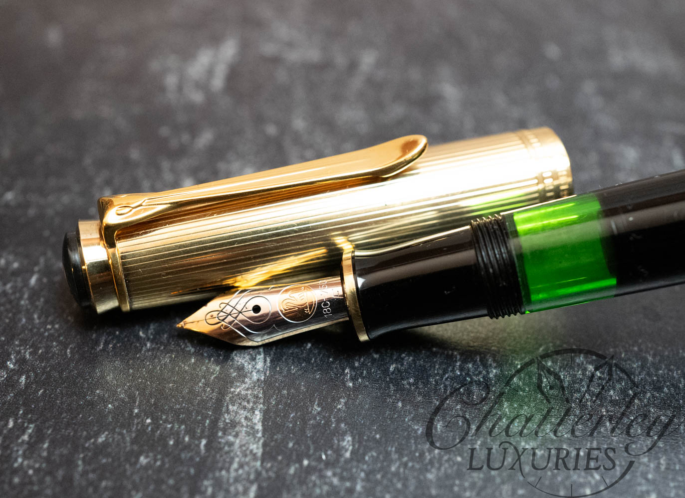 Pelikan M650 Souverän Black with Vermeil Cap Fountain Pen