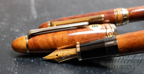 Sailor 1911 Profit Briar Wood 80th Anniversary Fountain Pen & Ball Point Set