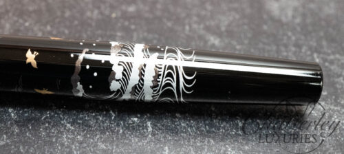 Platinum Procyon Plover on the Wave Maki-e Fountain Pen