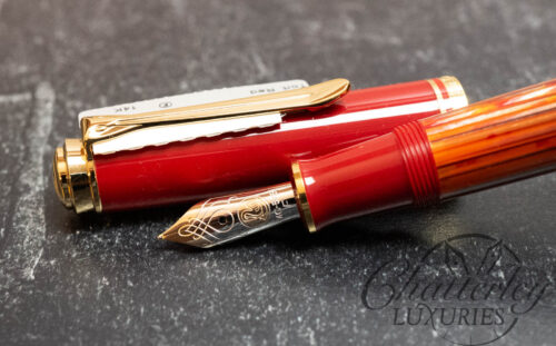 Pelikan Souveran M600 Tortoiseshell Red Fountain Pen