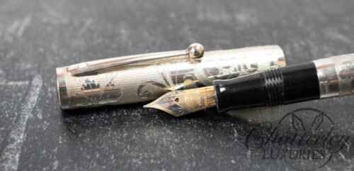 Sheaffer Nostalgia Floral Etched Sterling Silver Fountain Pen