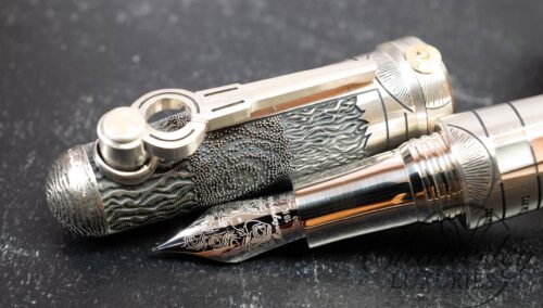 Montegrappa Alchemist Sterling Silver Limited Edition Terra Fountain Pen