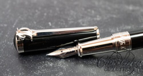 S.T. Dupont Sword Black and Palladium Fountain Pen