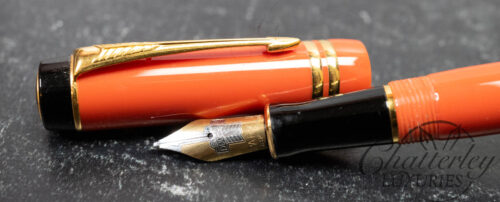 Parker Duofold International Orange Fountain Pen