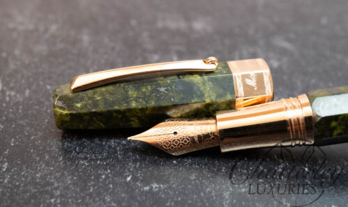 Montegrappa Chatterley Extra Otto Bowenite Jade Marble Limited Edition Fountain Pen