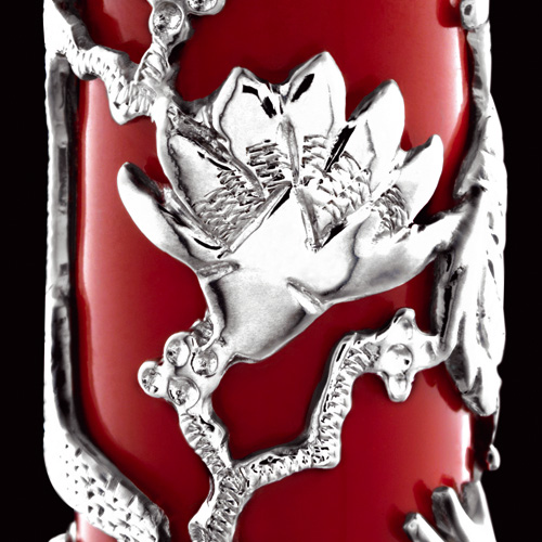 Caran d'Ache Dragon Edouard Jud Solid Silver/Pearl Fountain Pen
