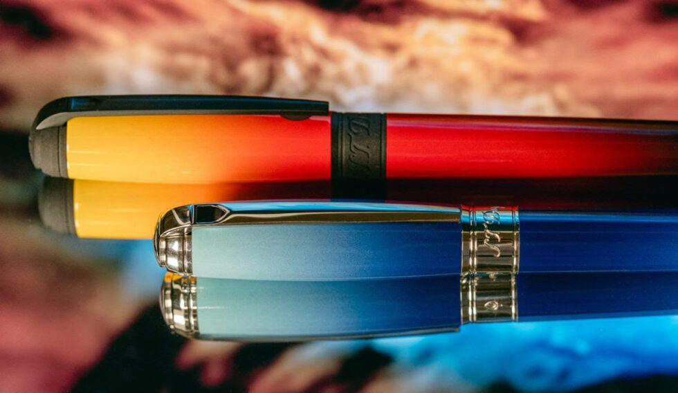 S.T. Dupont Line D Gradient Fountain Pen Collection