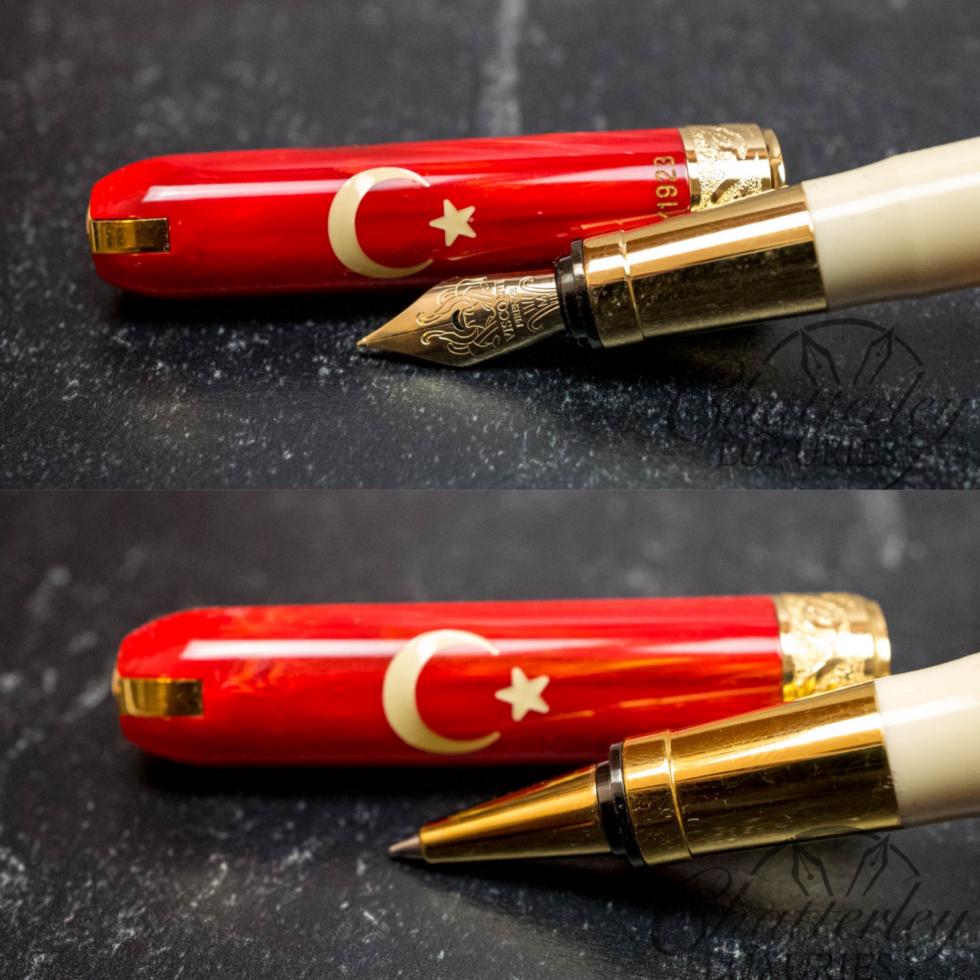 Visconti Republic of Turkey Fountain Pen & Rollerball Set