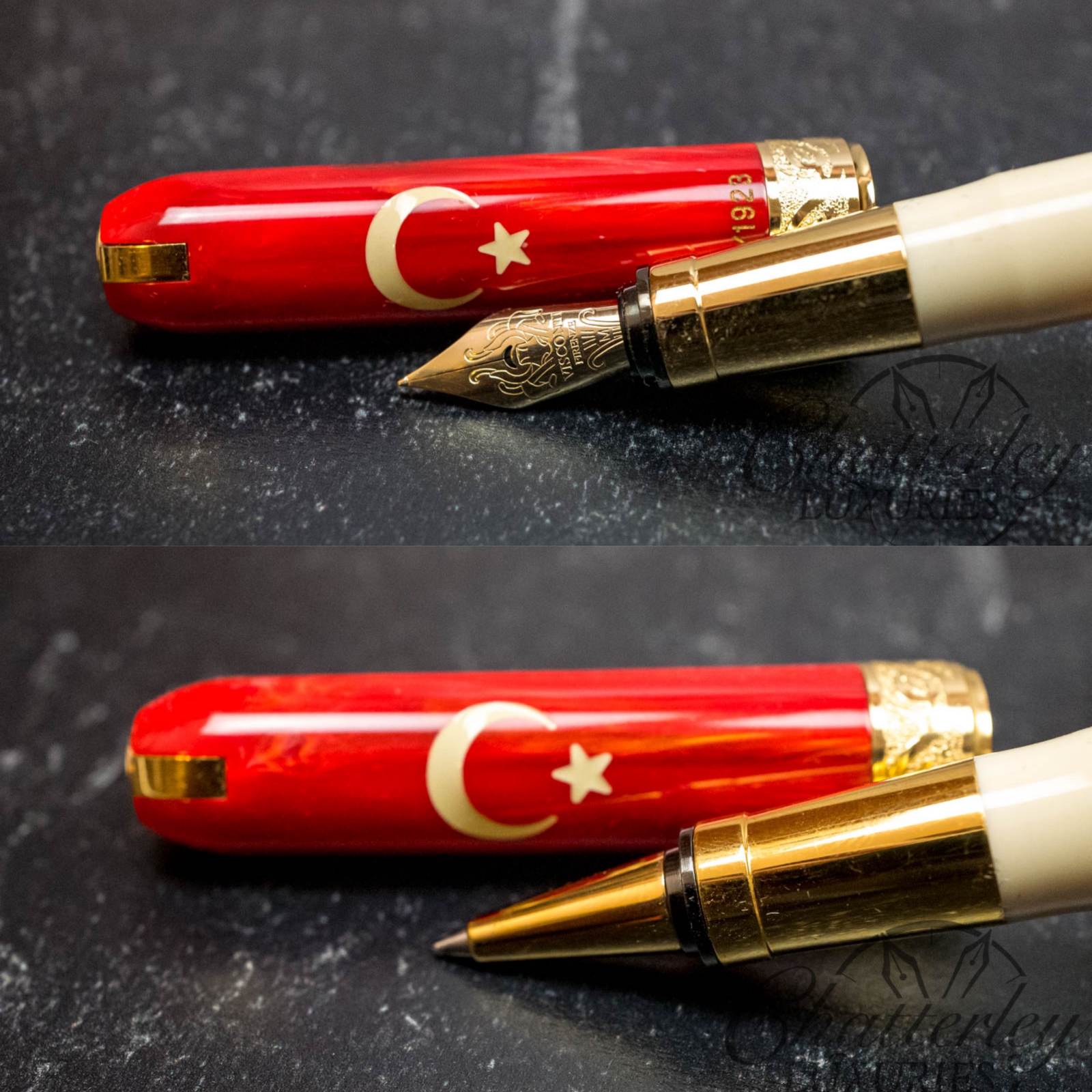 Visconti Republic of Turkey Fountain Pen & Rollerball Set