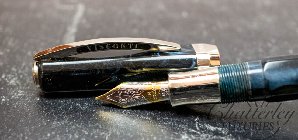 Visconti Opera Club Blue With Brown Swirl Limited Edition Fountain Pen