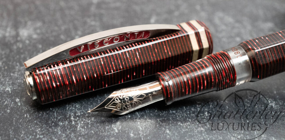Visconti Corsani Red Celluloid Octagonal Limited Edition Fountain Pen