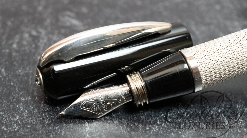 Visconti Rinascimento Black and Silver Fountain Pen
