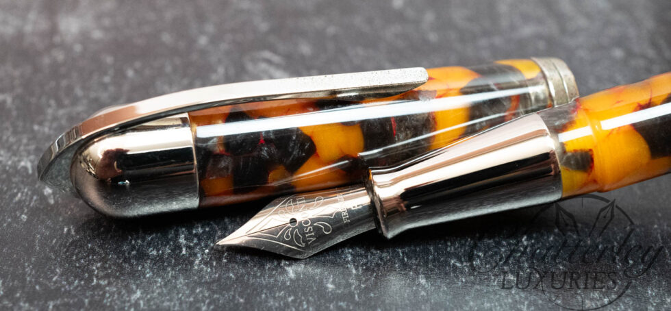 Visconti Pericle Brown and Orange Fountain Pen