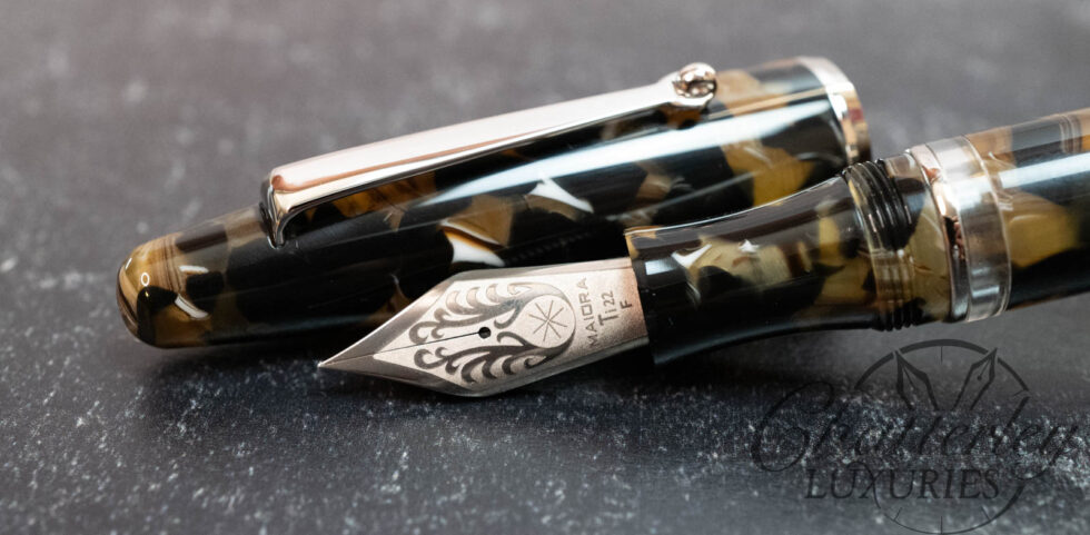 Closeout - Maiora Ultra Ogiva Ti 22 Gea (Brown) #8 Titanium Nib Fountain Pen