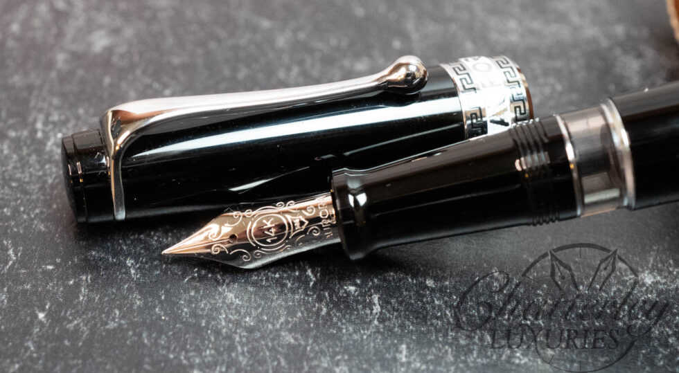 Aurora Optima with Chrome Trim Fountain Pen