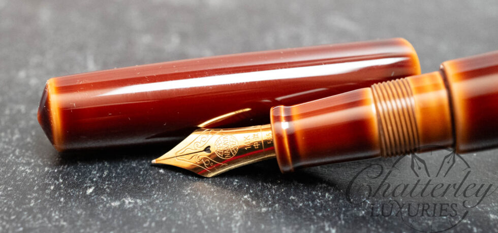 Nakaya Piccolo Long Cigar Toki-tamenuri Fountain Pen