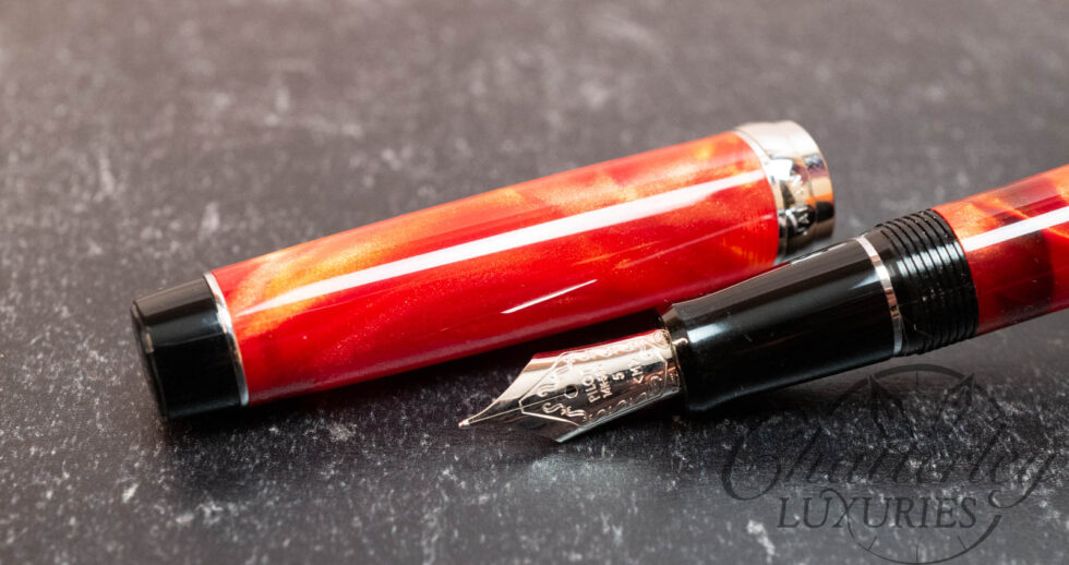 Pilot Custom Heritage SE Orange Marble Fountain Pen