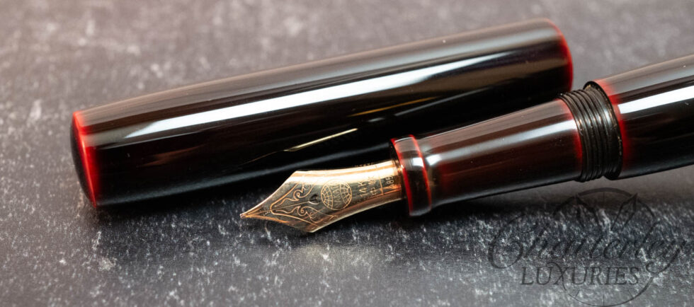 Nakaya Desk Kuro-Tamenuri Fountain Pen