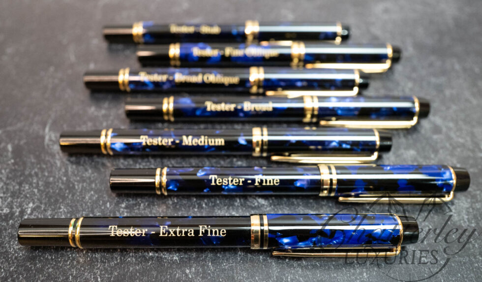 Waterman Le Man 100 Blue Rhapsody 7 Fountain Pen Tester Set