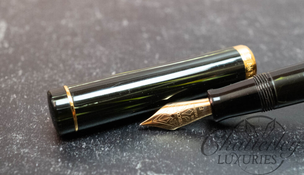 Visconti D'Essai Green Celluloid Fountain Pen