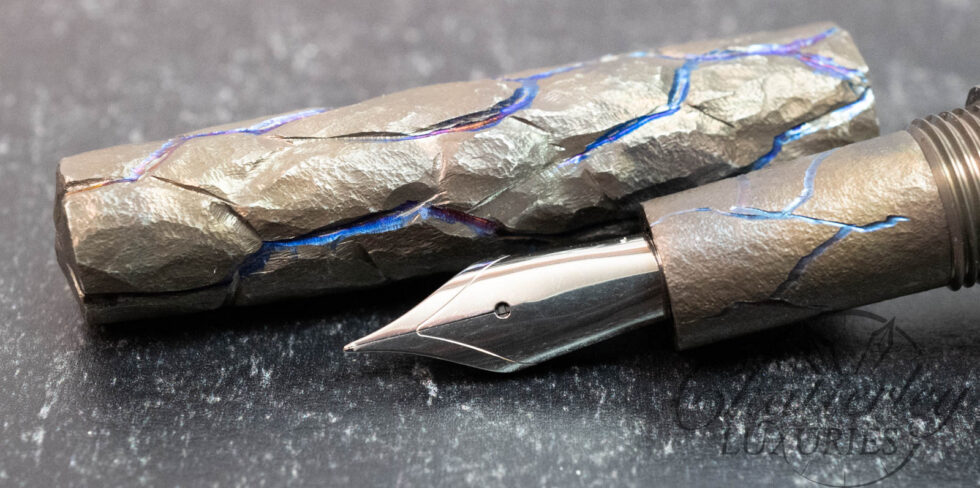 Cypress Metal Cracked Fountain Pen