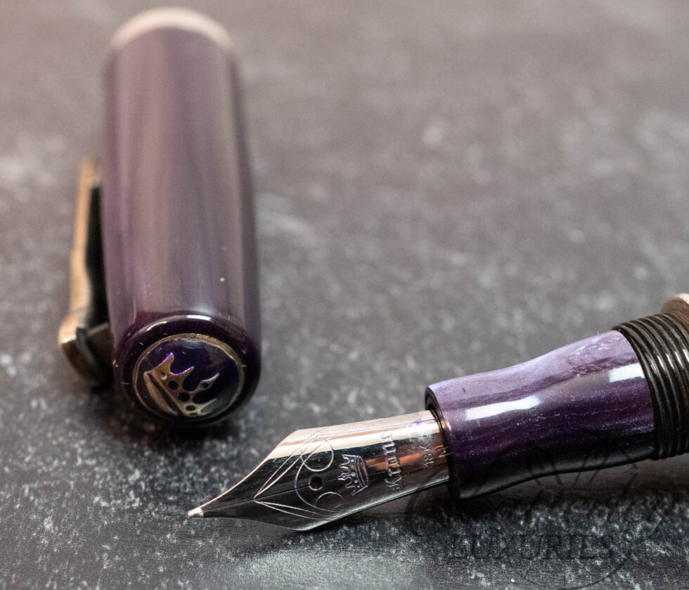 Krone Purple Celluloid Fountain Pen