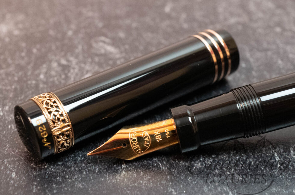 Aurora Internazionale Black with Rose Gold Limited Edition Fountain Pen
