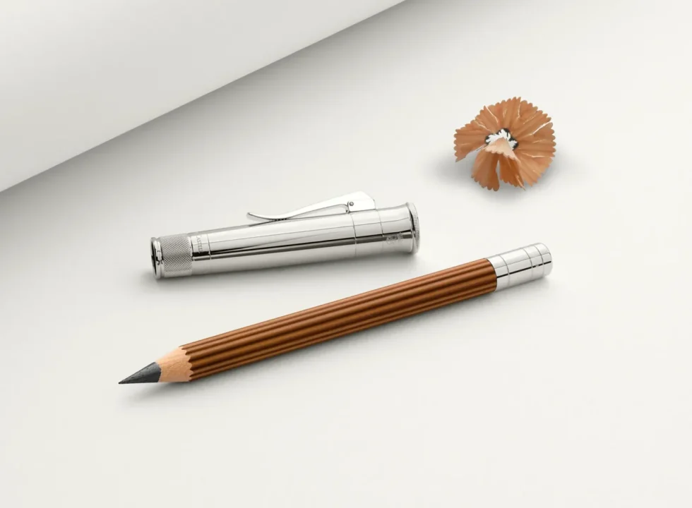 Graf Von Faber-Castell Platinum-Plated Brown Magnum Perfect Pencil