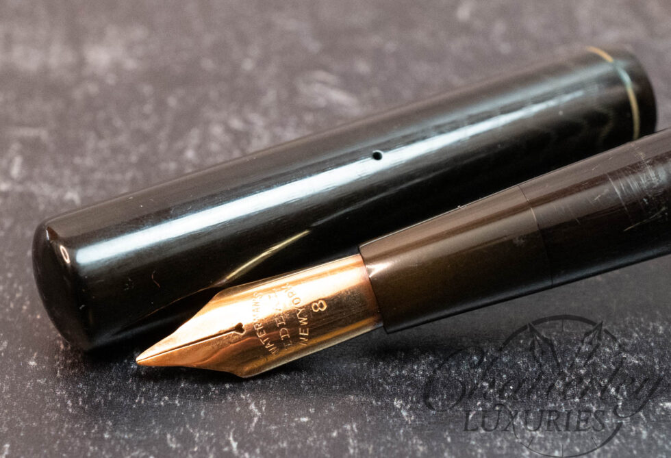 Waterman Ideal 18 Black Hard Rubber #8 Nib Fountain Pen